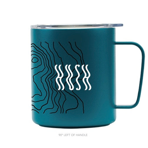Topo Secret 12oz Teal Camp Mug