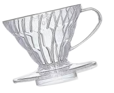 V60 Plastic Coffee Dripper Clear