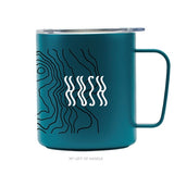 Topo Secret 12oz Teal Camp Mug